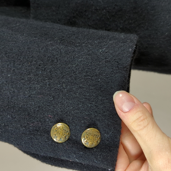 2/40 Vintage wool oversize black blazer - Picture 3 of 7